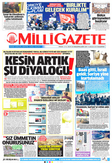 MİLLİ GAZETE 8 Aralık 2025 gazete manşeti