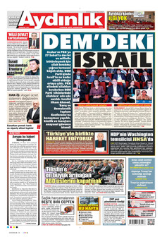 AYDINLIK GAZETESİ 8 Aralık 2025 gazete manşeti