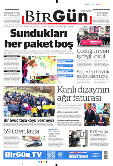 BİRGÜN 8 Aralık 2025 gazete manşeti
