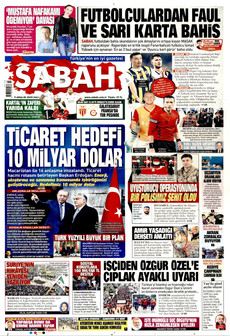 SABAH 9 Aralık 2025 gazete manşeti