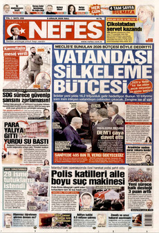NEFES 9 Aralık 2025 gazete manşeti