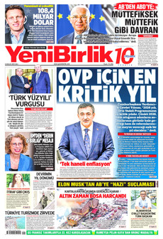 YENİBİRLİK 9 Aralık 2025 gazete manşeti