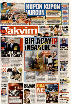 TAKVİM 9 Aralık 2025 gazete manşeti