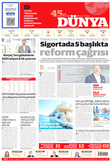 DÜNYA 9 Aralık 2025 gazete manşeti