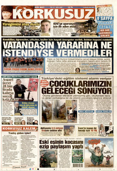 KORKUSUZ 9 Aralık 2025 gazete manşeti