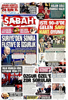 SABAH 10 Aralık 2025 gazete manşeti