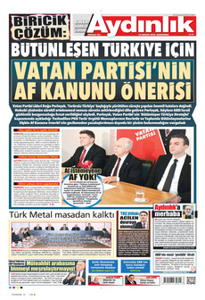 AYDINLIK GAZETESİ 10 Aralık 2025 gazete manşeti