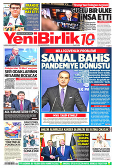 YENİBİRLİK 10 Aralık 2025 gazete manşeti