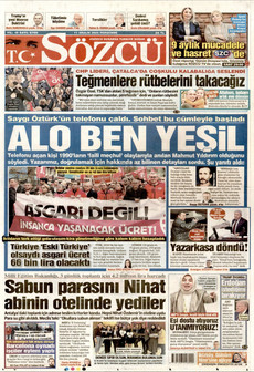 SÖZCÜ 11 Aralık 2025 gazete manşeti