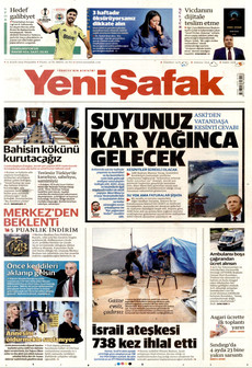 YENİ ŞAFAK 11 Aralık 2025 gazete manşeti