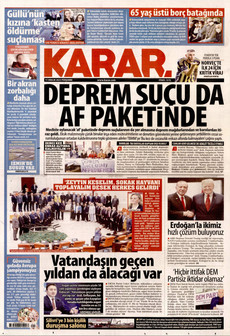 KARAR 11 Aralık 2025 gazete manşeti