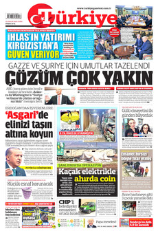 TÜRKİYE GAZETESİ 12 Aralık 2025 gazete manşeti