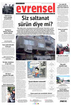 EVRENSEL 12 Aralık 2025 gazete manşeti