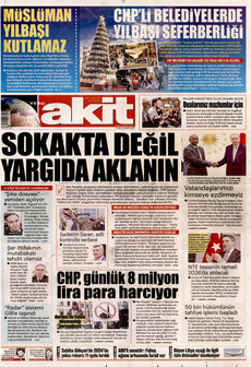 YENİ AKİT 26 Aralık 2025 gazete manşeti