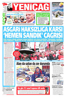 YENİÇAĞ 26 Aralık 2025 gazete manşeti