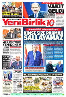 YENİBİRLİK 26 Aralık 2025 gazete manşeti