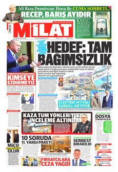 MİLAT 26 Aralık 2025 gazete manşeti