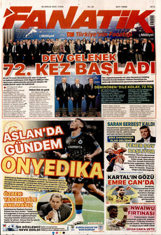 FANATİK 26 Aralık 2025 gazete manşeti