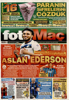 FOTOMAÇ 26 Aralık 2025 gazete manşeti