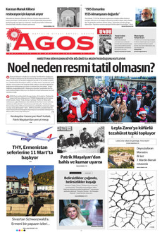 AGOS 26 Aralık 2025 gazete manşeti