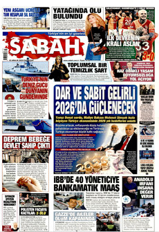 SABAH 22 Aralık 2025 gazete manşeti