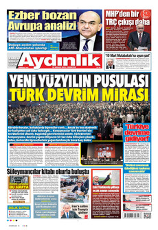 AYDINLIK GAZETESİ 22 Aralık 2025 gazete manşeti