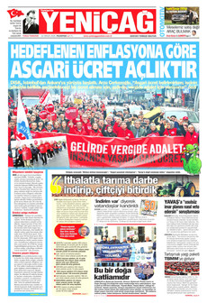 YENİÇAĞ 22 Aralık 2025 gazete manşeti