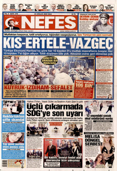 NEFES 23 Aralık 2025 gazete manşeti