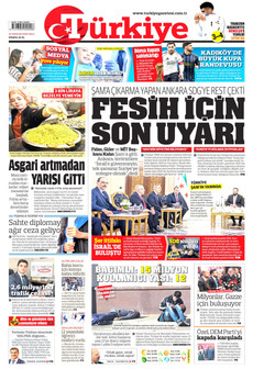 TÜRKİYE GAZETESİ 23 Aralık 2025 gazete manşeti