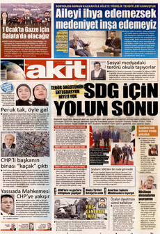 YENİ AKİT 23 Aralık 2025 gazete manşeti