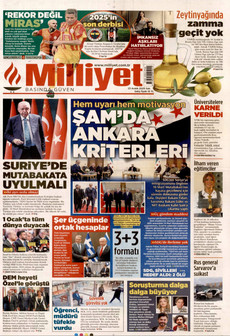 MİLLİYET 23 Aralık 2025 gazete manşeti