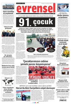 EVRENSEL 23 Aralık 2025 gazete manşeti