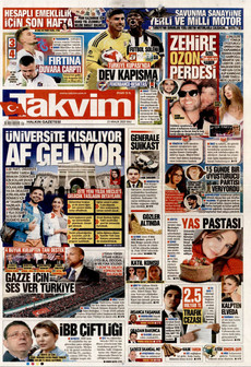 TAKVİM 23 Aralık 2025 gazete manşeti