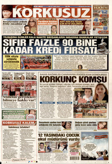 KORKUSUZ 23 Aralık 2025 gazete manşeti