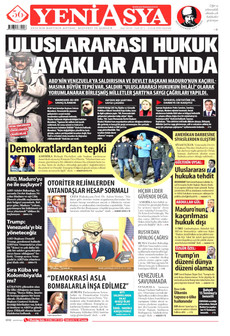 YENİ ASYA 5 Ocak 2026 gazete manşeti