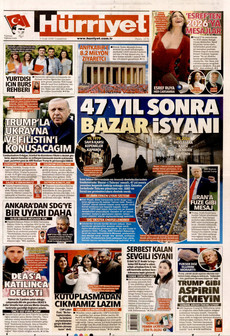 HÜRRİYET 3 Ocak 2026 gazete manşeti