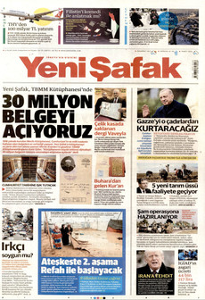 YENİ ŞAFAK 3 Ocak 2026 gazete manşeti