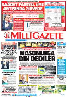 MİLLİ GAZETE 3 Ocak 2026 gazete manşeti