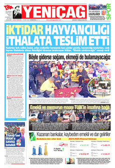 YENİÇAĞ 3 Ocak 2026 gazete manşeti