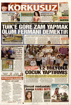 KORKUSUZ 3 Ocak 2026 gazete manşeti