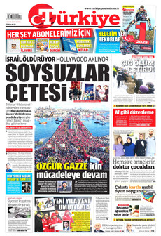 TÜRKİYE GAZETESİ 2 Ocak 2026 gazete manşeti