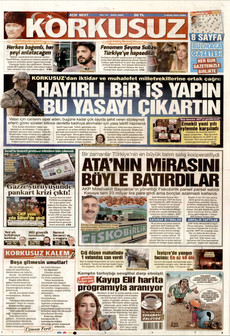KORKUSUZ 2 Ocak 2026 gazete manşeti