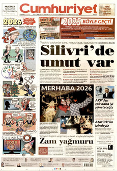 CUMHURİYET 1 Ocak 2026 gazete manşeti