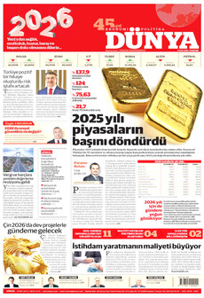DÜNYA 1 Ocak 2026 gazete manşeti