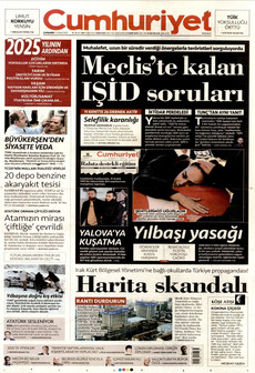 CUMHURİYET 31 Aralık 2025 gazete manşeti