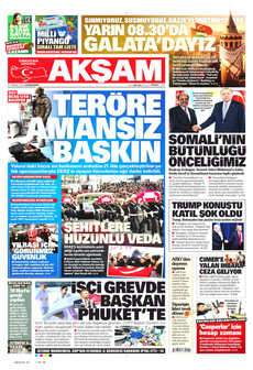 AKŞAM 31 Aralık 2025 gazete manşeti
