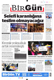 BİRGÜN 31 Aralık 2025 gazete manşeti