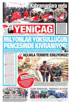 YENİÇAĞ 31 Aralık 2025 gazete manşeti