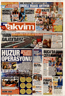 TAKVİM 31 Aralık 2025 gazete manşeti