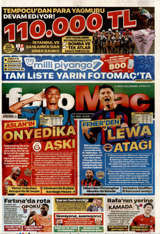 FOTOMAÇ 31 Aralık 2025 gazete manşeti